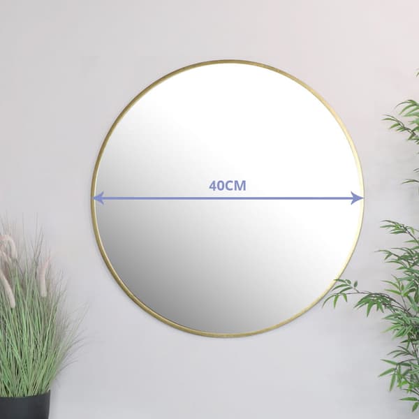 Spegel 40cm guldram