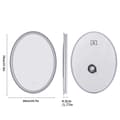 Miniatyrbild 2 av 2: Oval LED Badrumsspegel, Antimoln, Dimbar Belysning,19,7x27,5 tum