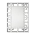 Miniatyrbild 1 av 2: Dekorativt Väggspegel, Fasetterade Glaskanter, Modern Silverfinish,100x70cm