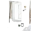 Miniatyrbild 1 av 2: Ramfri Väggspegel, Modern Stil, Silverfinish,28x20 tum