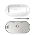 Miniatyrbild 1 av 2: Oval spegel för badrum, inbyggd Bluetooth-högtalare, justerbart belysning,1200x600mm