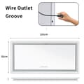 Miniatyrbillede 2 af 2: RGB LED Badeværelsesspejl, Dæmpbar Touch Sensor, Anti-Dug Teknologi,Rektangel 105x50cm