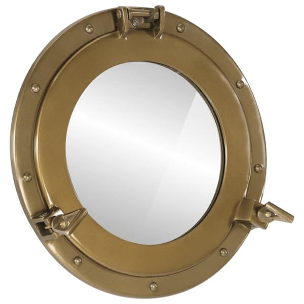Väggspegel Ø38 aluminium och glas