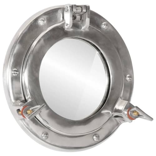 Väggspegel Ø23 aluminium och glas