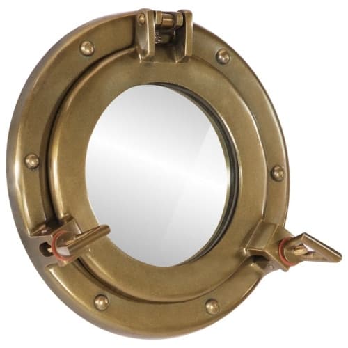 Väggspegel Ø23 aluminium och glas