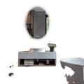 Miniatyrbild 1 av 2: LED Badrumsspegel, Bakgrundsbelyst Design, Antimoln Funktion,24x32 tum