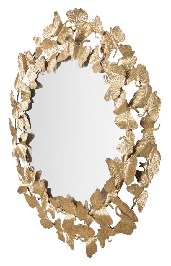 FURNLUX VÄGGSPEGEL BLADGULD 87CM