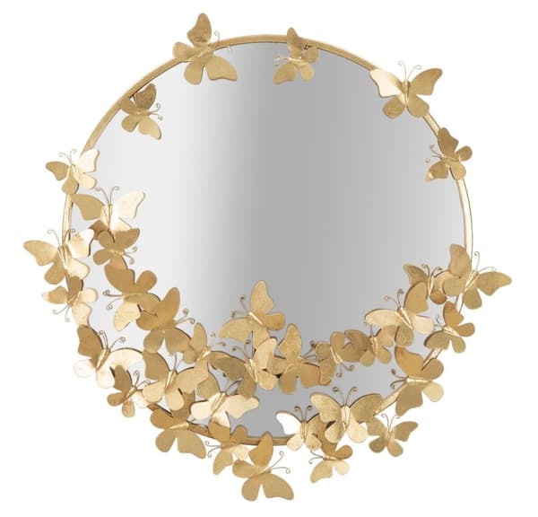 FURNLUX VÄGGSPEGEL FJÄRIL GULD 74CM