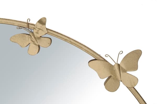FURNLUX VÄGGSPEGEL RUND GULD 91CM