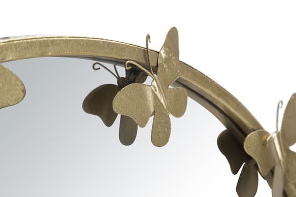 FURNLUX VÄGGSPEGEL RUND GULD 91CM