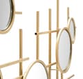Miniatyrbillede 4 af 6: FURNLUX VÆGSPEJL GLOXY GOLD 117CM