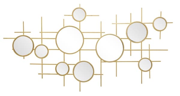 FURNLUX VÆGSPEJL GLOXY GOLD 117CM