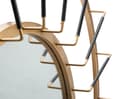 Miniatyrbillede 4 af 6: FURNLUX VÆGSPEJL GLAMMET GULD 81CM