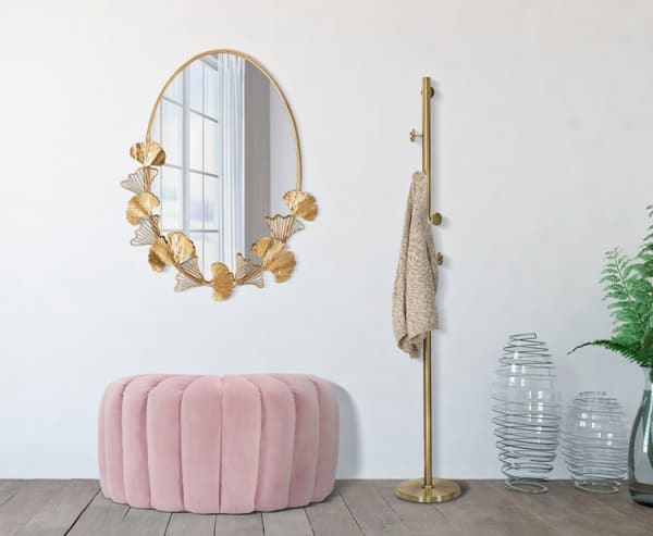FURNLUX VÄGGSPEGEL BLADGULD 62CM