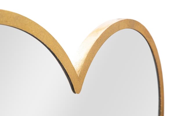 FURNLUX VÄGGSPEGEL HJÄRTA GULD 65CM