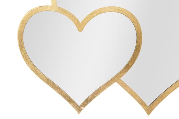 FURNLUX VÄGGSPEGEL HJÄRTA GULD 65CM