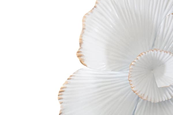 FURNLUX VÄGGSPEGEL BLOMMA VIT 82CM