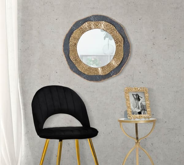 FURNLUX VÄGGSPEGEL SHAI GOLD 66CM