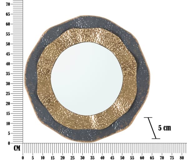 FURNLUX VÄGGSPEGEL SHAI GOLD 66CM