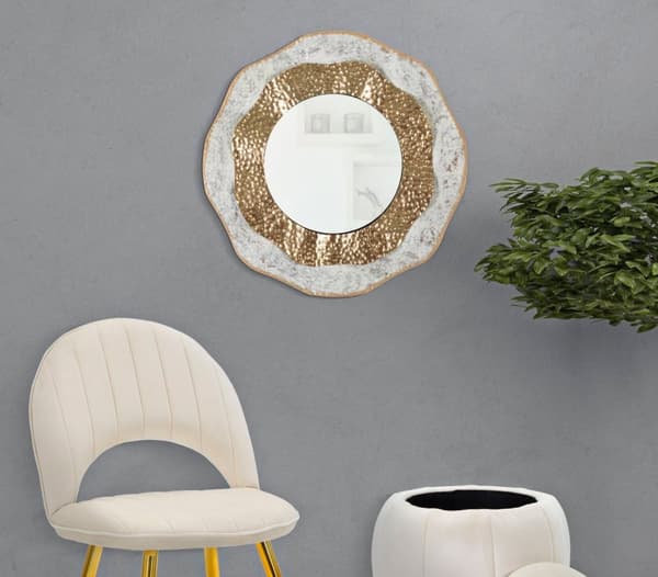 FURNLUX VÄGGSPEGEL SHAI GOLD 55CM
