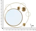 Miniatyrbild 5 av 5: FURNLUX VÄGGSPEGEL PLANET GULD 90CM