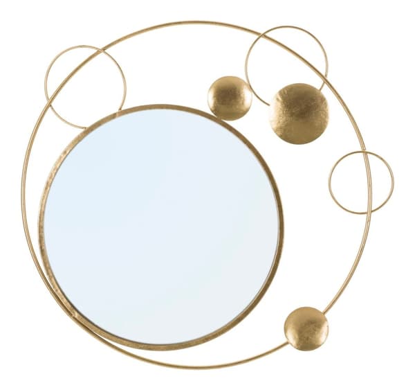 FURNLUX VÄGGSPEGEL PLANET GULD 90CM