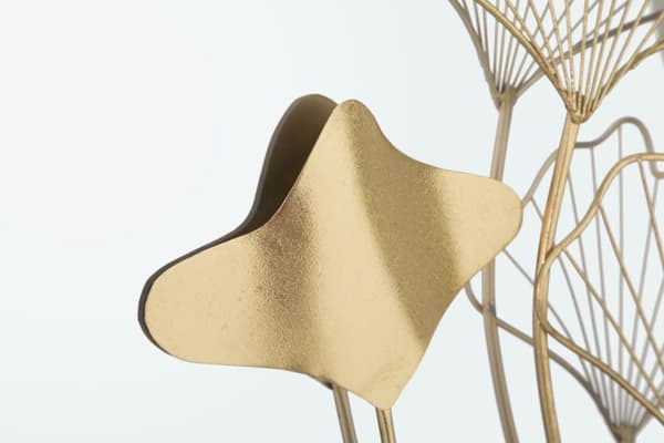 FURNLUX VÄGGSPEGEL BLOMMA GULD 75CM