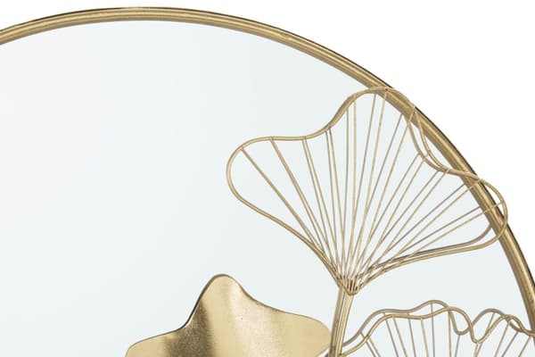 FURNLUX VÄGGSPEGEL BLOMMA GULD 75CM