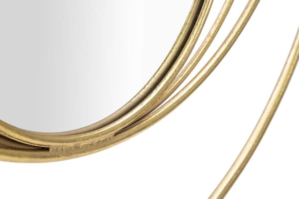 FURNLUX VÄGGSPEGEL BÅGE GULD 80CM