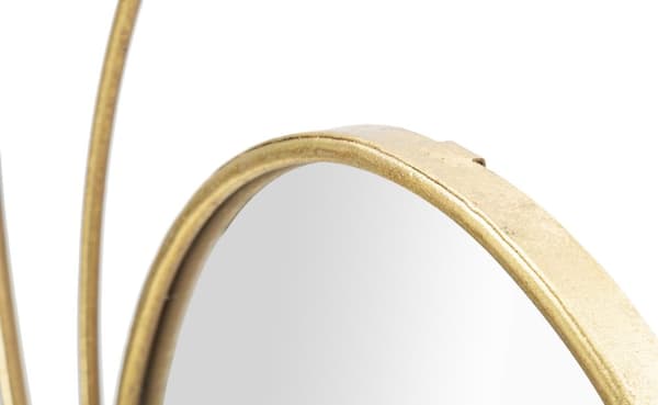 FURNLUX VÄGGSPEGEL BÅGE GULD 80CM