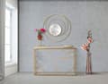 Miniatyrbild 5 av 6: FURNLUX VÄGGSPEGEL BÅGE GULD 80CM