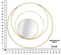 Miniatyrbild 6 av 6: FURNLUX VÄGGSPEGEL BÅGE GULD 80CM