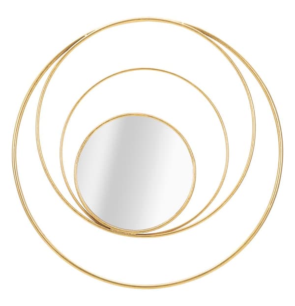 FURNLUX VÄGGSPEGEL BÅGE GULD 80CM