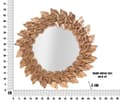 Miniatyrbild 6 av 6: FURNLUX VÄGGSPEGEL PETAL GOLD 73CM