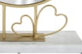 Miniatyrbild 3 av 6: FURNLUX BORDSSPEGEL HJÄRTA GULD 30CM