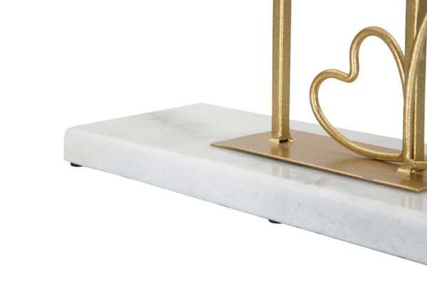 FURNLUX BORDSSPEGEL HJÄRTA GULD 30CM