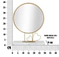 Miniatyrbild 6 av 6: FURNLUX BORDSSPEGEL HJÄRTA GULD 30CM