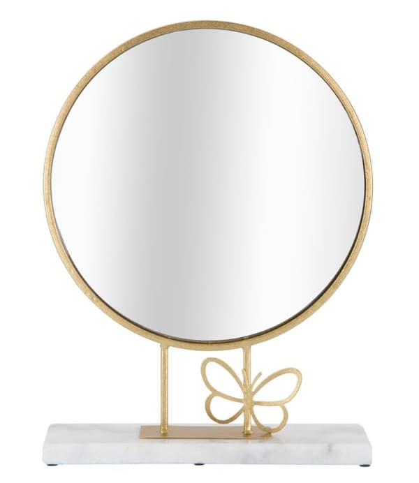 FURNLUX VÄGGSPEGEL FJÄRIL GULD 30CM
