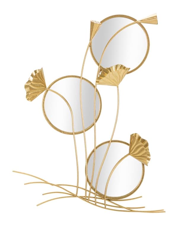 FURNLUX VÆGSPEJL FLOW GOLD 65CM