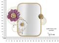 Pikkukuva 6 / 6: FURNLUX SEINÄPEILI LOVI BEIGE 75CM