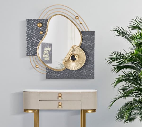 FURNLUX SEINÄPEILI ARTY HARMAA 80CM