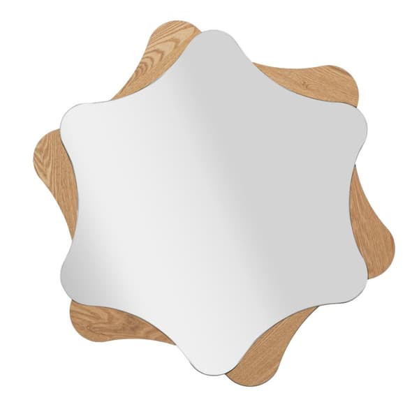 FURNLUX VÆGSPEJL STJERNE BEIGE 80CM