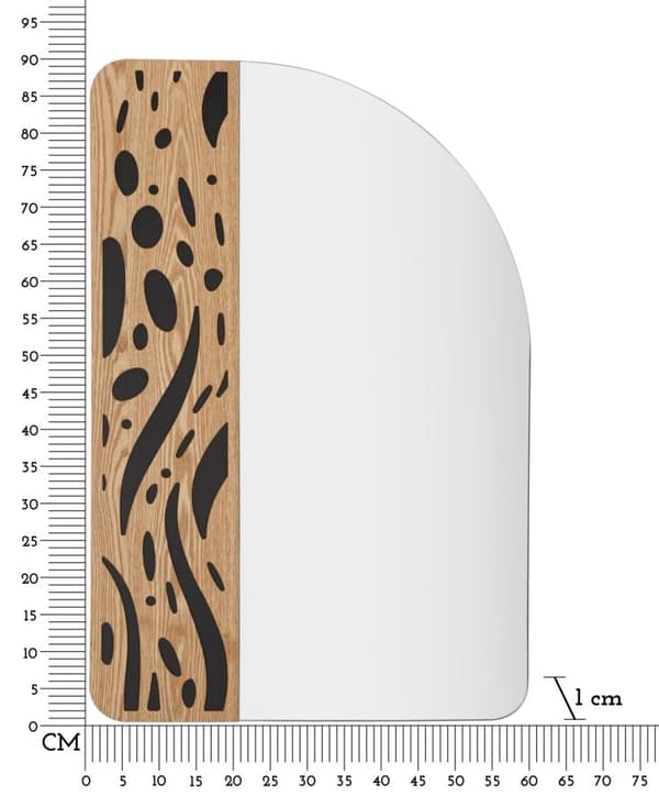 FURNLUX VÄGGSPEGEL TERRY BEIGE 60CM