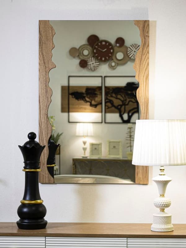 FURNLUX VÄGGSPEGEL FORM BEIGE 60CM