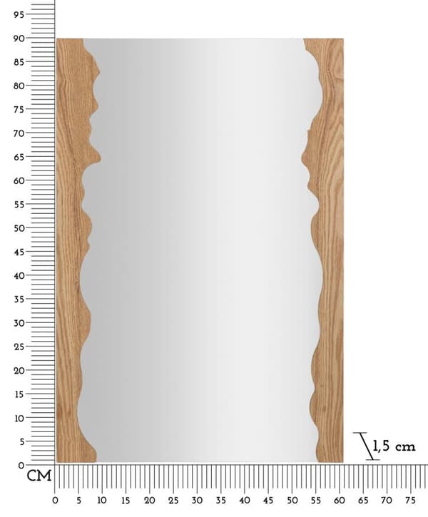 FURNLUX VÄGGSPEGEL FORM BEIGE 60CM