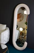 Miniatyrbild 5 av 6: FURNLUX VÄGGSPEGEL CHANTAL BEIGE 60CM
