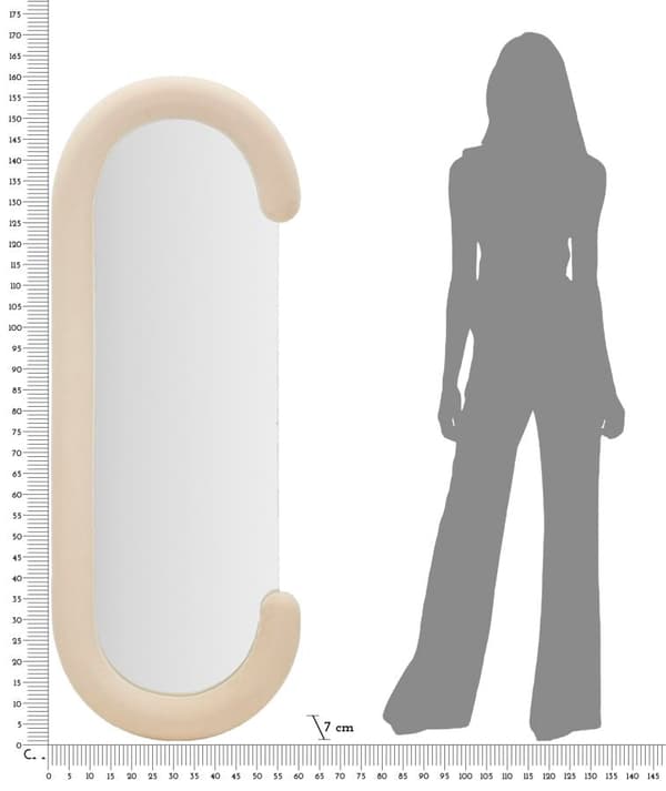 FURNLUX VÄGGSPEGEL CHANTAL BEIGE 60CM