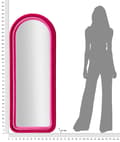 Miniatyrbild 6 av 6: FURNLUX VÄGGSPEGEL CLOE ROSA 60CM