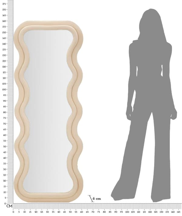 FURNLUX VÆGSPEJL EMILY BEIGE 60CM