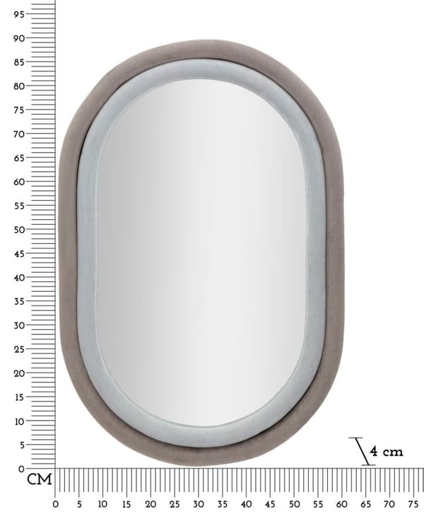 FURNLUX VÄGGSPEGEL ANTONY GRÅ 60CM